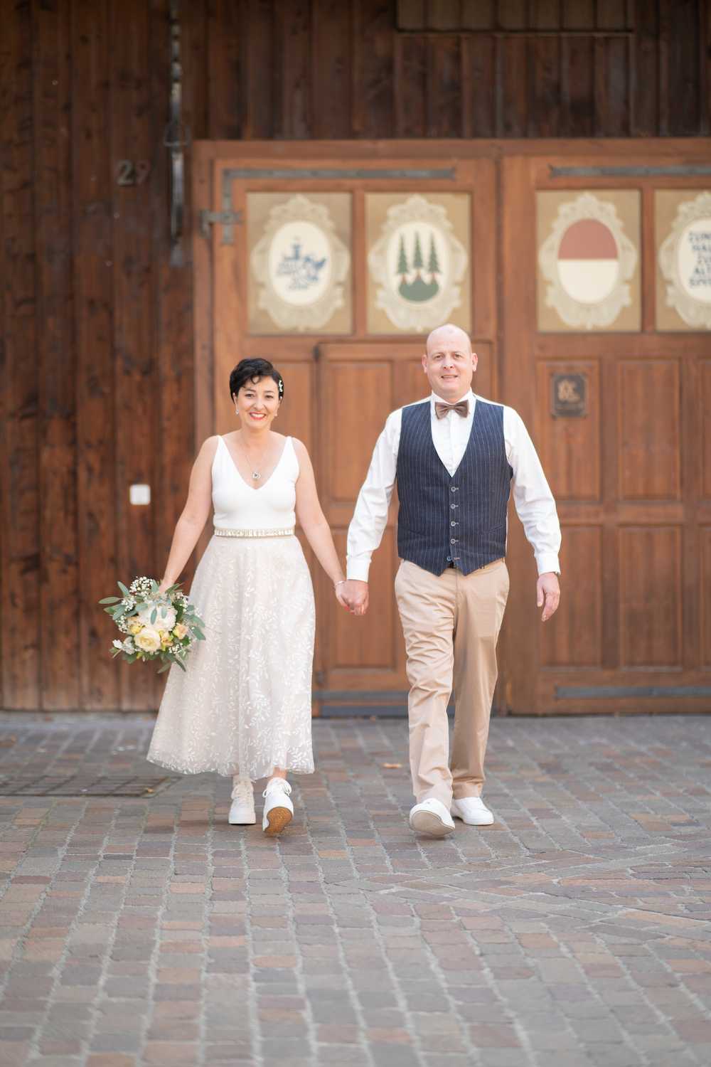 Brautpaar Romantik in der Schweizer Natur